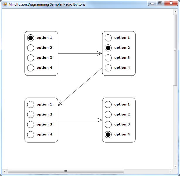 Radio buttons in MindFusion diagram nodes