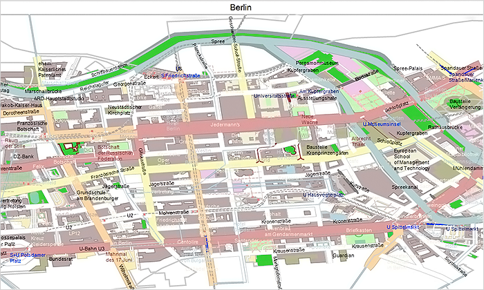 MindFusion Map Control for WinForms: Street maps