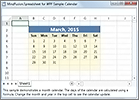 MindFusion Tabellenkalkulation für WPF: Kalender