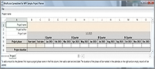 MindFusion Tabellenkalkulation für WPF: Projekt Planner