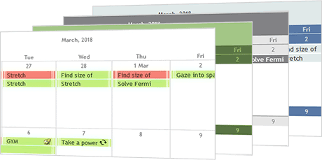 JavaScript Calendar with CSS Styling