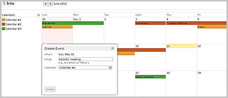 Calendar for WebForms Control: Google Calendar