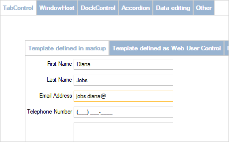 JavaScript Controls: Interaction