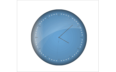 JavaScript Clock Gauge