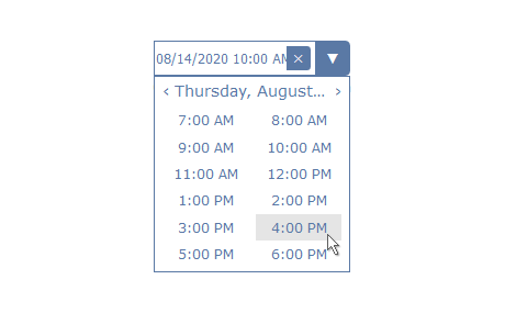 Interactive JavaScript DateTimePicker Library