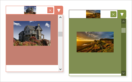 Themes at the JavaScript ImagePicker