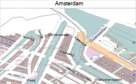 WinForms Map Control: Street Maps