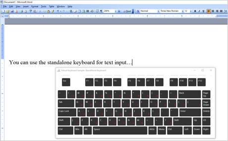 Virtual Keyboard: Standalone Keyboard
