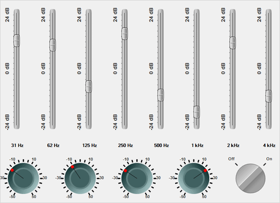 Equalizer Gauge with the WinForms Gauge Control
