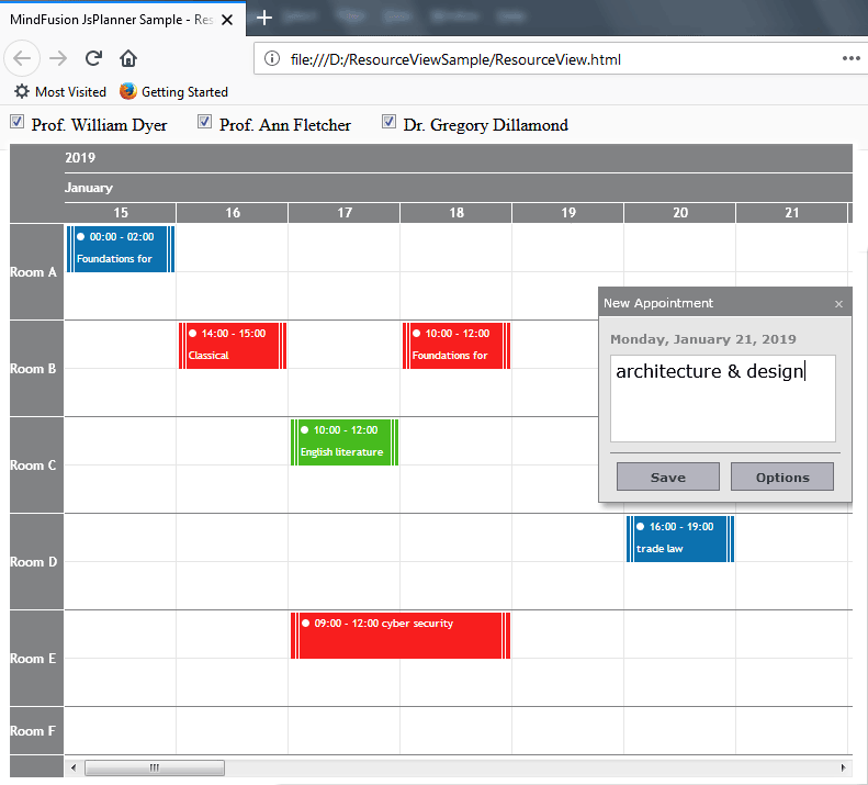 Interactive Event Timetable in JavaScript MindFusion Company Blog