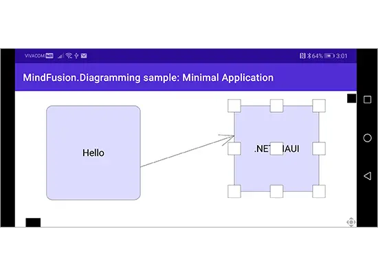 A Basic Application with the.NET MAUI Diagram Library