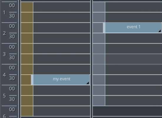 Defining appointment zones in the timetable view