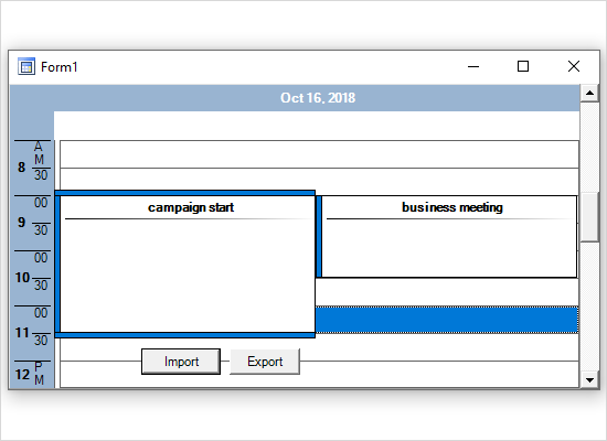 MS Outlook Import and Export with MindFusion Scheduler