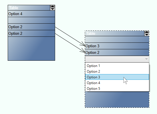 MindFusion Diagramming for WPF: Interactive Table Sample MindFusion Diagramming for WPF: Interactive Table Sample
