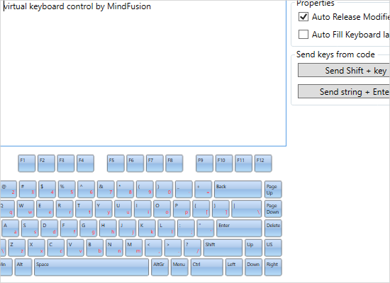 Common API in the WPF Virtual Keyboard